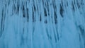 Fancy long icicles form a pattern. Royalty Free Stock Photo
