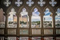 Fancy luxurious lobby balcony at venetian las vegas Royalty Free Stock Photo