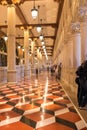 Fancy luxurious lobby balcony at venetian las vegas Royalty Free Stock Photo