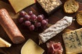 Fancy Meat and Cheeseboard with Fruit