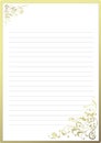 Fancy notepaper Royalty Free Stock Photo
