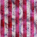 Fancy ornate fuchsia stripe seamless pattern for print