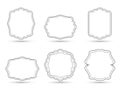 Fancy Page Border set vector. Royalty Free Stock Photo
