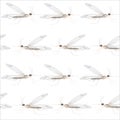 A fancy pattern. Mosquitoes flying in rows. Suitable as the original packaging, wallpaper, background, texture. Mosquito painfully Royalty Free Stock Photo