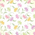 Fancy seamless floral background