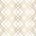 Fancy seamless pattern. Repeated gold diamond background. Modern art deco texture. Repeating gatsby patern for design print. Geome Royalty Free Stock Photo