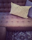 Fancy sofa with decorative cushions Royalty Free Stock Photo