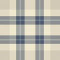 Fancy textile fabric pattern, display vector check plaid. Event seamless texture tartan background in light and blue colors Royalty Free Stock Photo