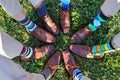 Fancy Wedding Day Socks Groomsmen Royalty Free Stock Photo