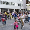 Fancy Women Bike Ride. Women`s Cycling Activity