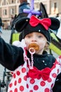 Fancydress of minnie Royalty Free Stock Photo