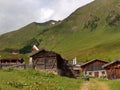 Alpine village in Sudtirol Royalty Free Stock Photo