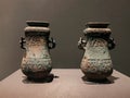 Fang Hu wine vessels from Qin Shi Huang tomb mausoleum Terracotta Army museum in Xian, China