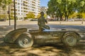 Fangio sculpture, caba, buenos aires