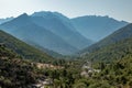 Fango valley in Corsica with mountains in background