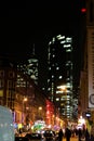 Fankfurt Street Highrises Night Cityscape Architecture