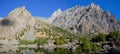 Fann mountains crystal clear lake panorama of Kulikalon Royalty Free Stock Photo