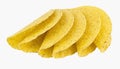 Fanned Display of Yellow Corn Taco Shells Royalty Free Stock Photo