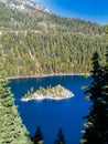 Fannette Island in Emerald Bay, Lake Tahoe California Royalty Free Stock Photo