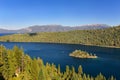 Fannette Island in Emerald Bay at Lake Tahoe, California, USA Royalty Free Stock Photo