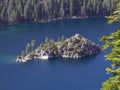 Fannette Island in Lake Tahoe Royalty Free Stock Photo