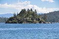 Fannette Island in Tahoe Lake, California Royalty Free Stock Photo