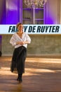 Fanny de Ruyter at the Fashion week at the end of the fashion show