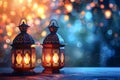 fanous Ramadan lanterns at night