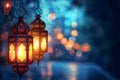 fanous Ramadan lanterns at night