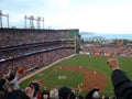 Fans cheer for inning ending strikeout