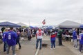 Fans enjoy tailgating at MetLife Stadium before a football game