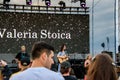 Fans in front of the stage in Valeria Stoica live concert at Hangariada aeronautical festival