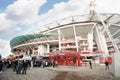 Fans near staduim Lokomotiv