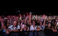 Fans during Spanish singer Manu Carrasco show in Mallorca