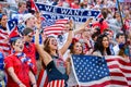 fans on the stands game of the fifa women s world cup at winnipeg stadium