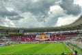 Fans supporter of FC Torino composing a giant banner just before a Serie A football match