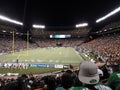 Fans taking in the football action