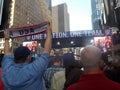 Fans During USA Soccer Celebration in Times Square