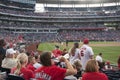 Fans at the Washington Nationals Ball Park. Royalty Free Stock Photo