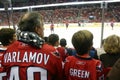 Fans watch the Washington Capitals Royalty Free Stock Photo