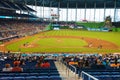 Fans watching a baseball game at the Miami Marlins Stadium Royalty Free Stock Photo