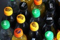 Fanta, Cola, Sprite and Mezzo Mix packs of drinks Royalty Free Stock Photo