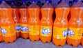 Fanta coldrinks 2 litters bottles in grocery mart Royalty Free Stock Photo