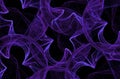 Fantastic abstract fractal illustration. Lilac light shapes.
