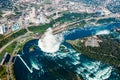 Fantastic aerial views of the Niagara Falls, Ontario, Canada
