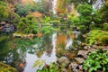 Fantastic autumn in Japanese garden
