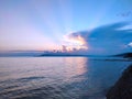 Fantastic Black Sea ocean sunset sundown cloud sky summer landscape photo