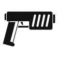 Fantastic blaster icon, simple style Royalty Free Stock Photo