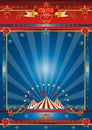 Fantastic blue circus Royalty Free Stock Photo