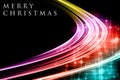 Fantastic Christmas wave design with glowing stars Royalty Free Stock Photo